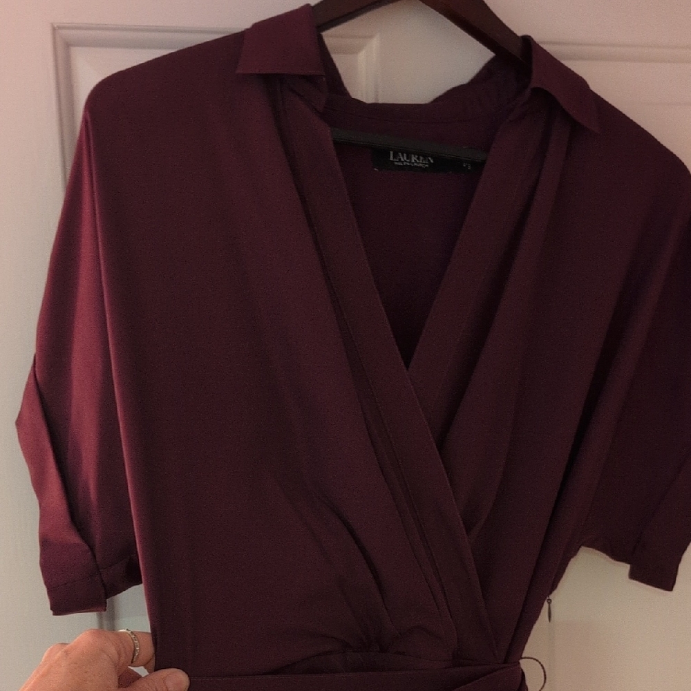 Lauren Ralph Lauren Burgundy Dress